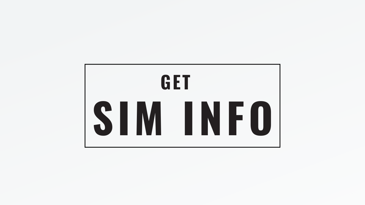 How to get sim details