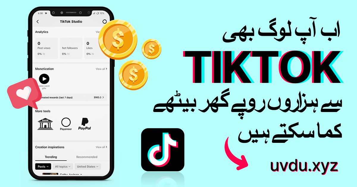 how to earn money from tiktok in pakistan